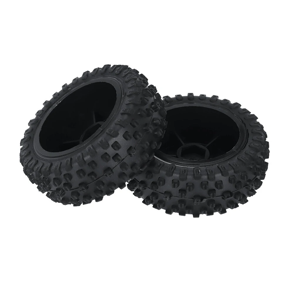 2PCS Wltoys 124010 1/12 RC Car Parts Front/Rear Tires Wheels Rims Vehicles Models Spare Accessories 2811/2812/2844/2845 — view 2