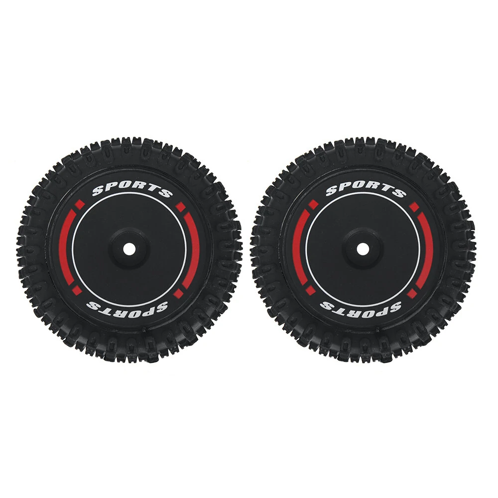 2PCS Wltoys 124010 1/12 RC Car Parts Front/Rear Tires Wheels Rims Vehicles Models Spare Accessories 2811/2812/2844/2845 — view 3