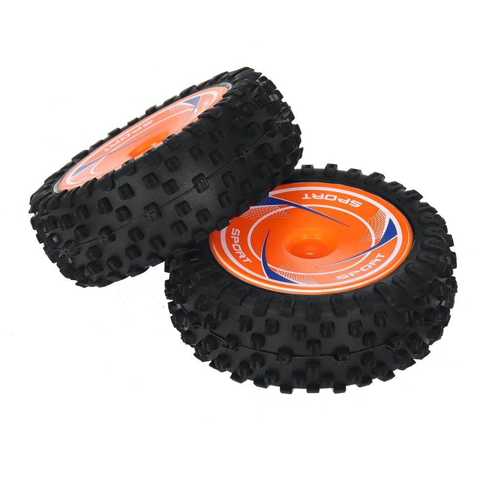 2PCS Wltoys 124010 1/12 RC Car Parts Front/Rear Tires Wheels Rims Vehicles Models Spare Accessories 2811/2812/2844/2845 — view 7