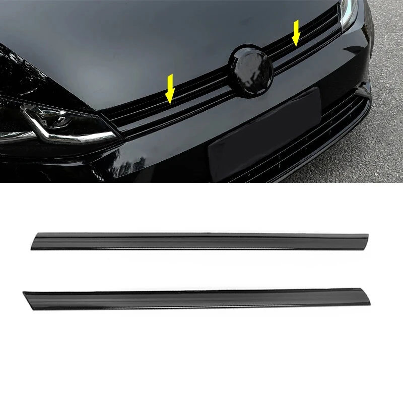 2X Front Grille Strip Bumper Grill Trim Cover Golf Decorative Grille for VW Golf 7 Golf 7.5 — view 6