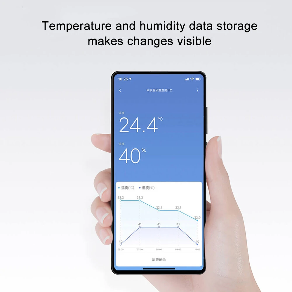 2x Xiaomi Mijia Smart LCD Screen Digital Thermometer 2 bluetooth Temperature Humidity Sensor Moisture Meter Mijia App — view 4