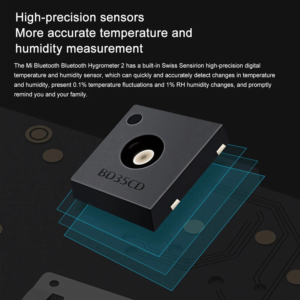 2x Xiaomi Mijia Smart LCD Screen Digital Thermometer 2 bluetooth Temperature Humidity Sensor Moisture Meter Mijia App — view 9