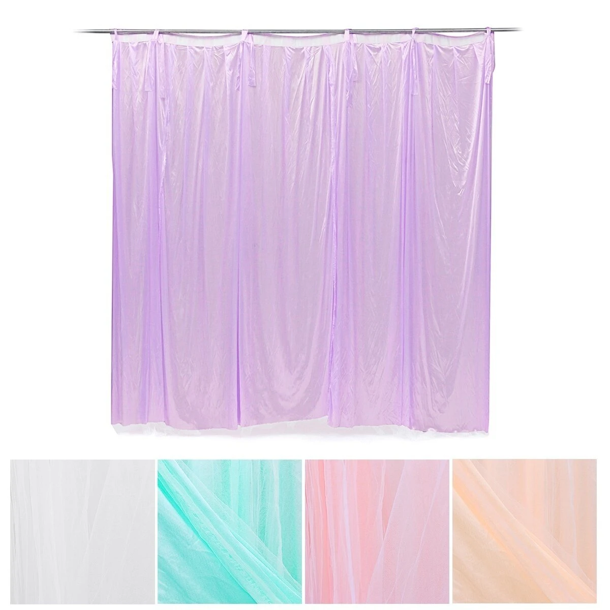 2X2m Wedding Backdrop Tulle Hanging Curtain Wedding Backdrop for Party Decor — view 5