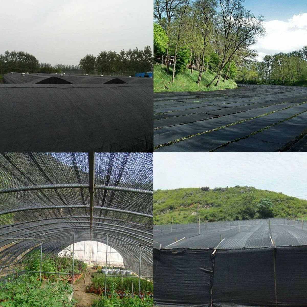 2x4.5m Black Sunblock Shade Cloth 50% UV Resistant Fabric Tarp Greenhouse Plant Cover — view 5