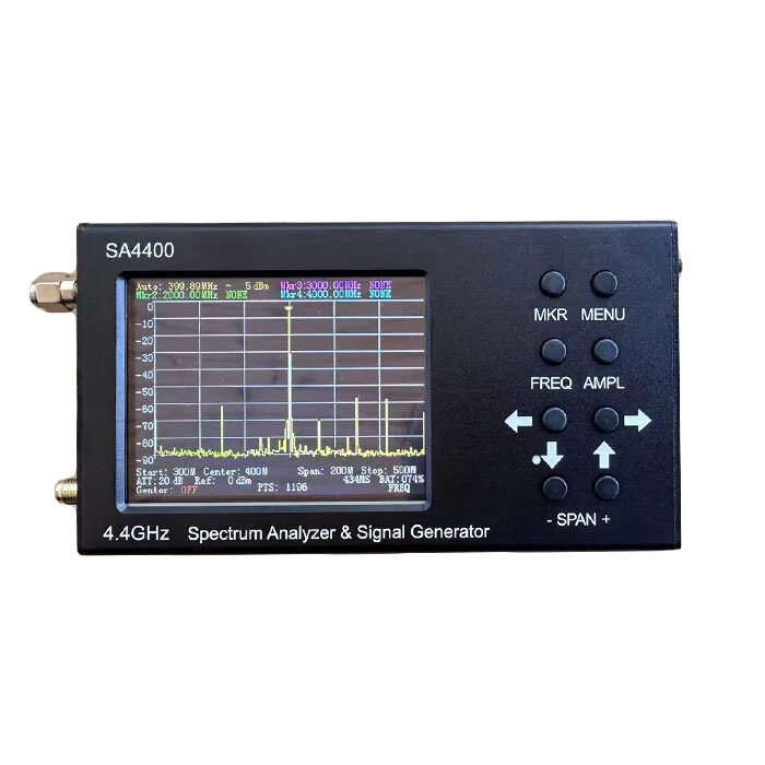3.2-Inch Touch Screen Spectrum Analyzer 4.4G Signal Generator 45-4400 MHz Wide Frequency Range  High Accuracy 600 MHz/s Fast Sweep Speed — view 2