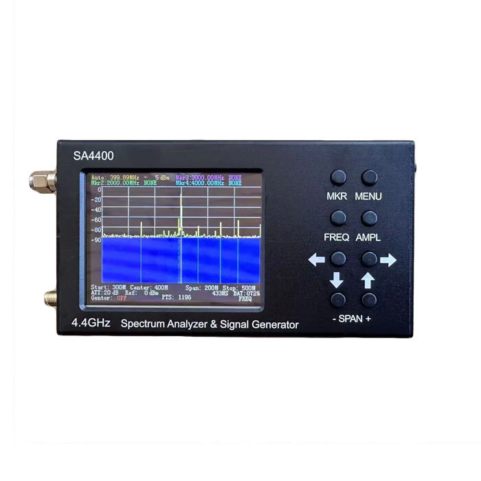3.2-Inch Touch Screen Spectrum Analyzer 4.4G Signal Generator 45-4400 MHz Wide Frequency Range  High Accuracy 600 MHz/s Fast Sweep Speed — view 6