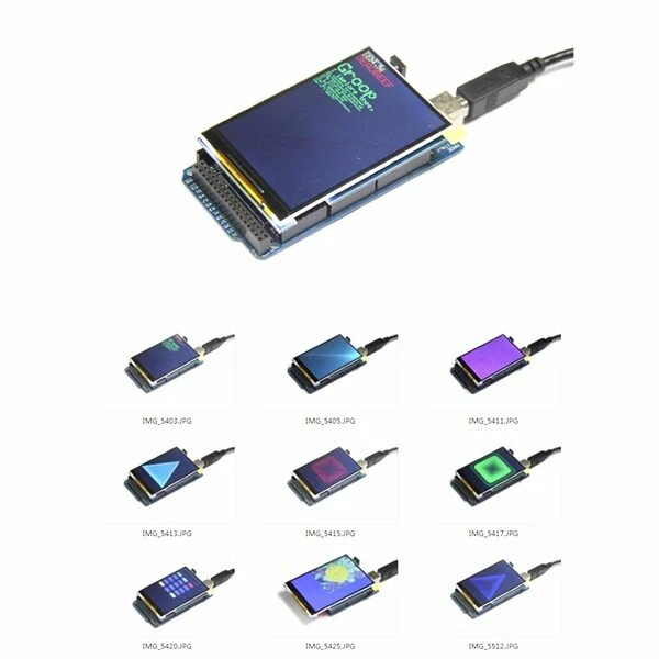 3.5 Inch TFT Color Display Screen Module 320 X 480 Support UN0 Mega2560 Geekcreit for Arduinno - products that work with official Arduinn0 boards — view 2