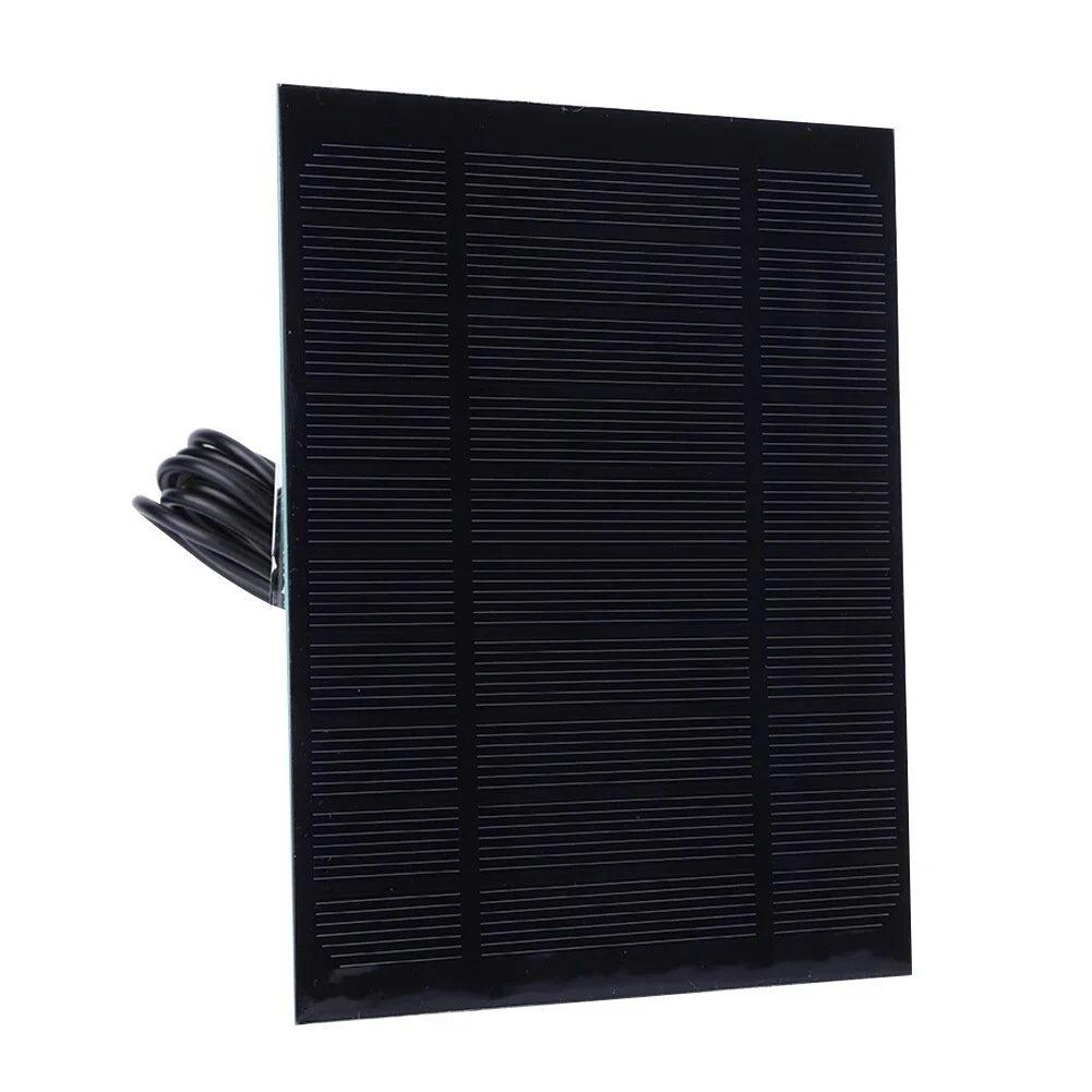 3.5W 5V Solar Panel Charger Micro USB 150x130mm Monocrystalline 22% High Conversion Efficiency Portable Solar Charger for Fans Lights Cameras — view 2