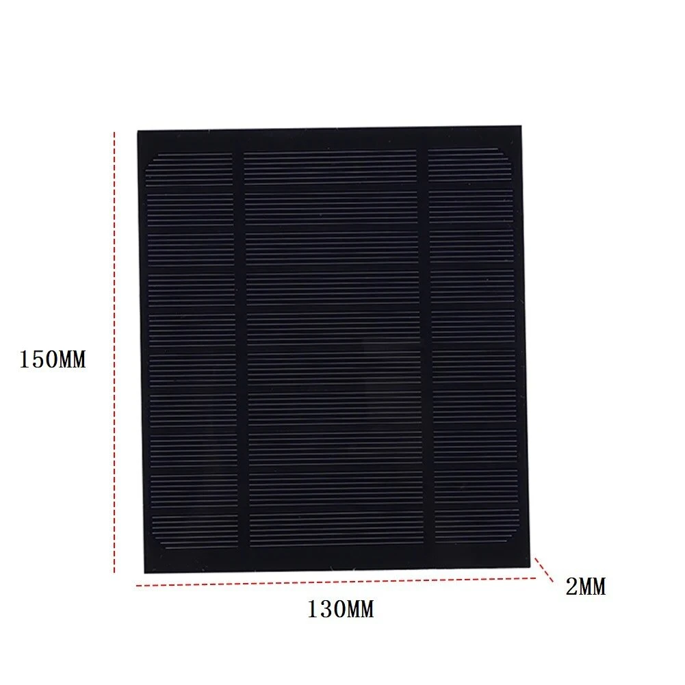 3.5W 5V Solar Panel Charger Micro USB 150x130mm Monocrystalline 22% High Conversion Efficiency Portable Solar Charger for Fans Lights Cameras — view 6