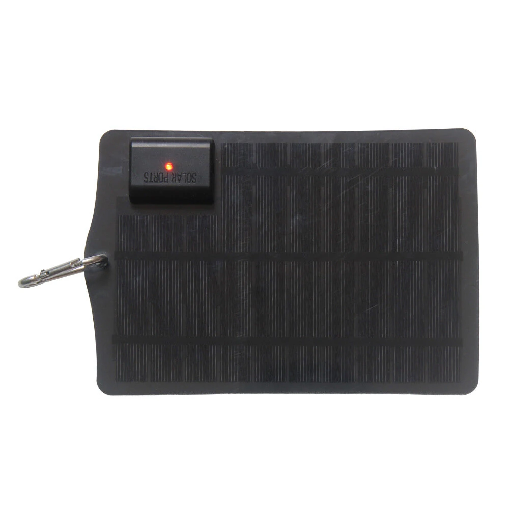 3.5W 5V Solar Panel Charger USB Output Monocrystalline Silicon High Efficiency Waterproof Portable for Outdoor Emergency and Charging Electronic Devices — view 5