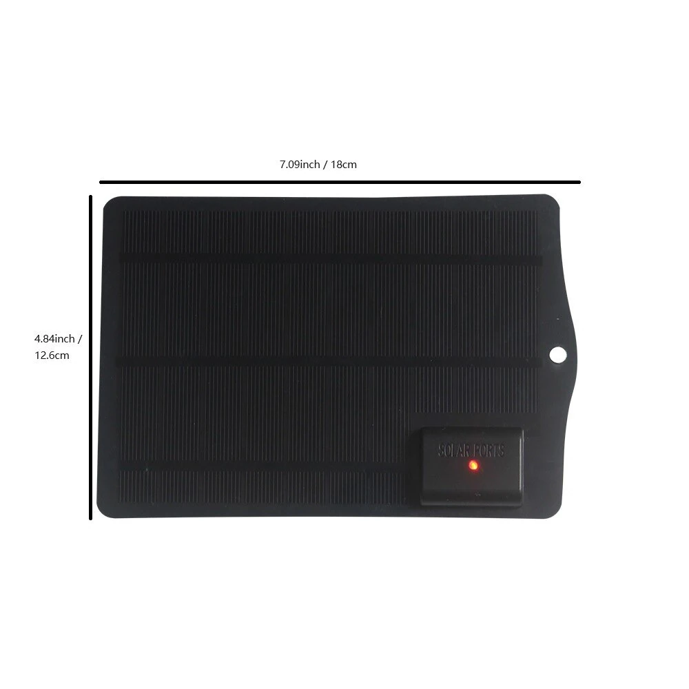 3.5W 5V Solar Panel Charger USB Output Monocrystalline Silicon High Efficiency Waterproof Portable for Outdoor Emergency and Charging Electronic Devices — view 6