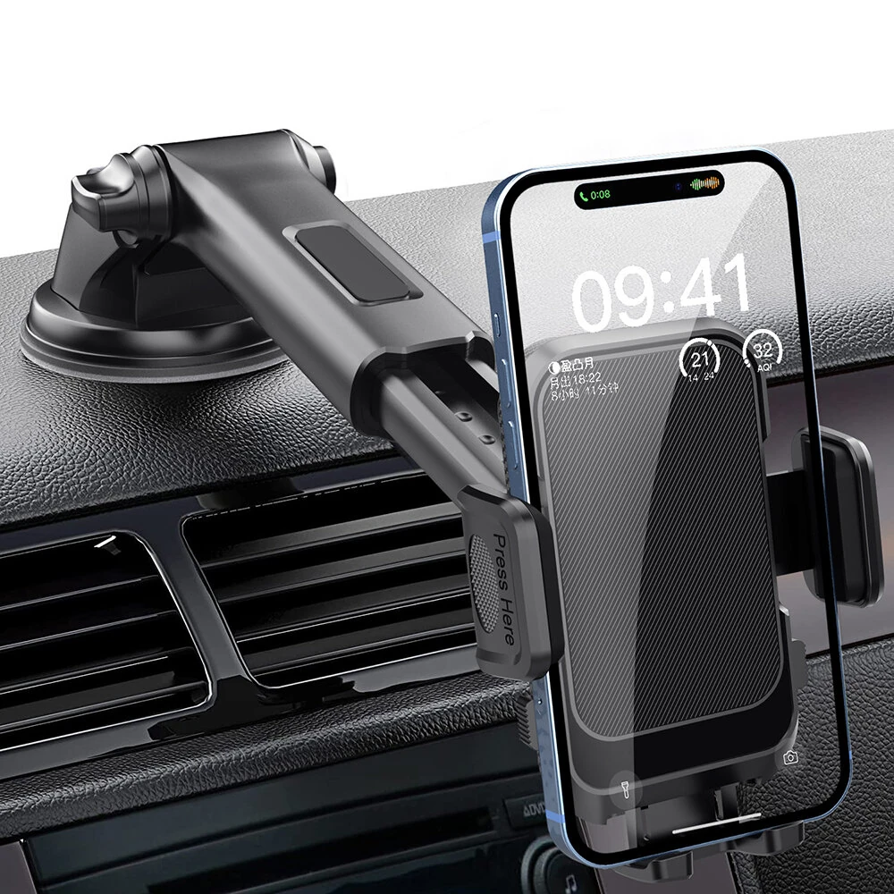 3-7 Inch Screen Car Dashboard Mobile Phone Navigation Holder Car Mobile Phone Holder with Retractable Suction Cup — view 6