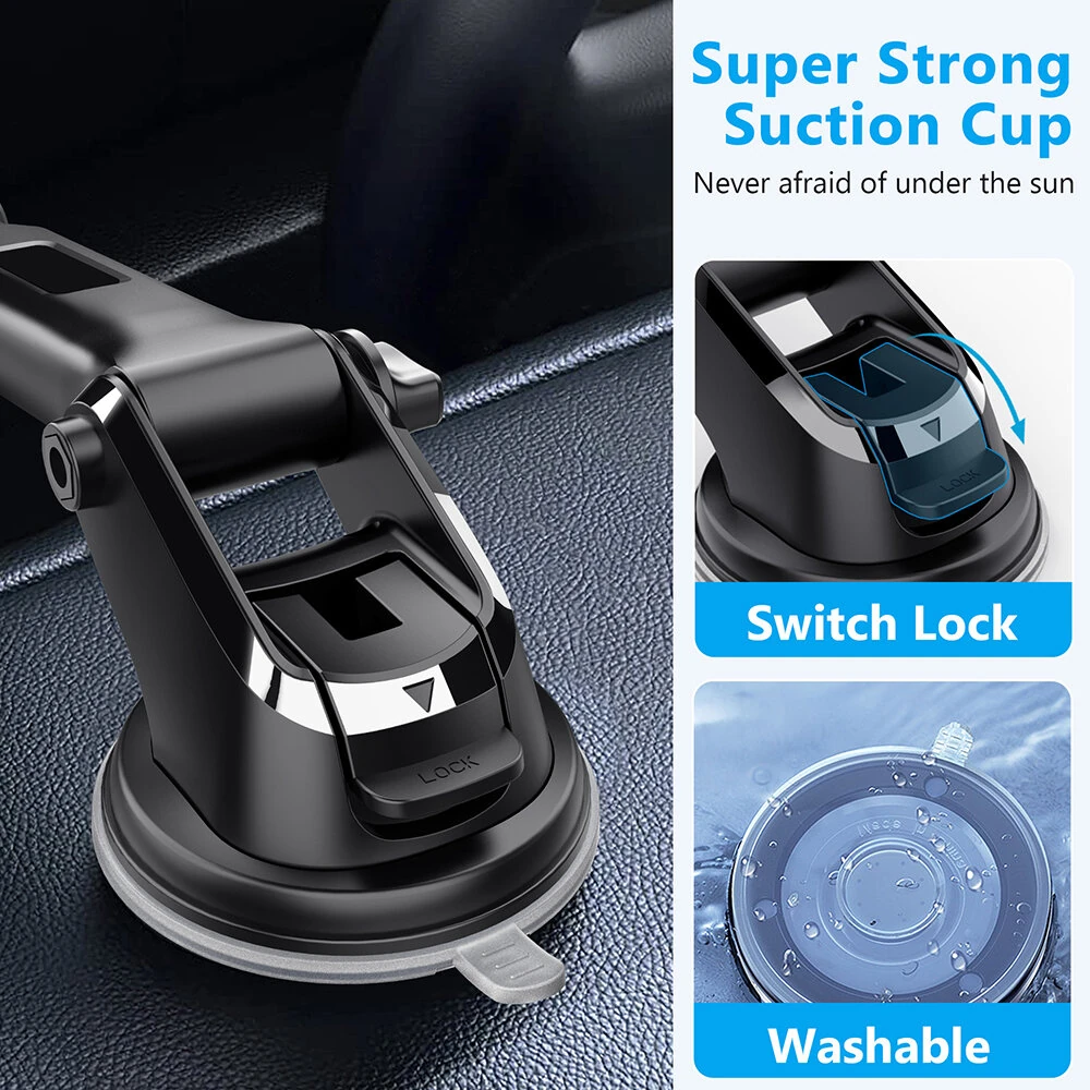 3-7 Inch Screen Car Dashboard Mobile Phone Navigation Holder Car Mobile Phone Holder with Retractable Suction Cup — view 8