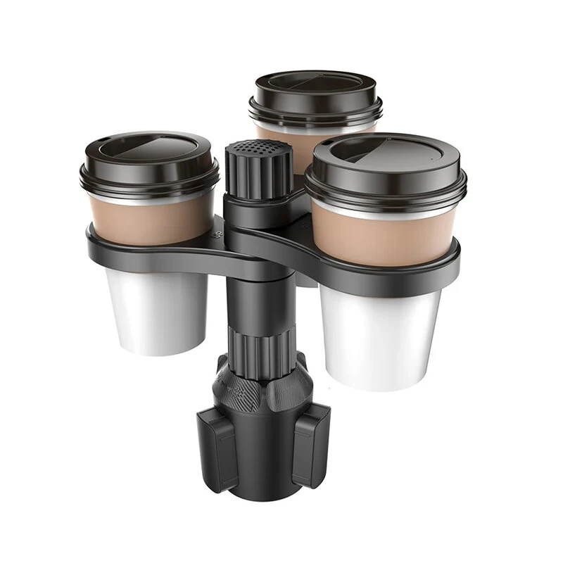 3 in 1 Car Cup Holder Expander Multifunctional Car Central Control Cup Holder Beverage Holder 360 Degree Rotation for Auto Automotive Truck RV — view 11