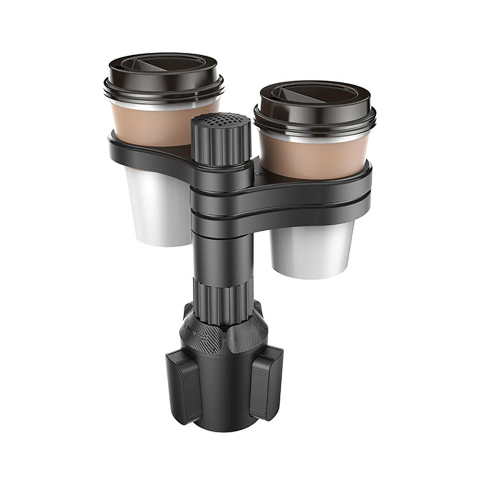 3 in 1 Car Cup Holder Expander Multifunctional Car Central Control Cup Holder Beverage Holder 360 Degree Rotation for Auto Automotive Truck RV — view 2