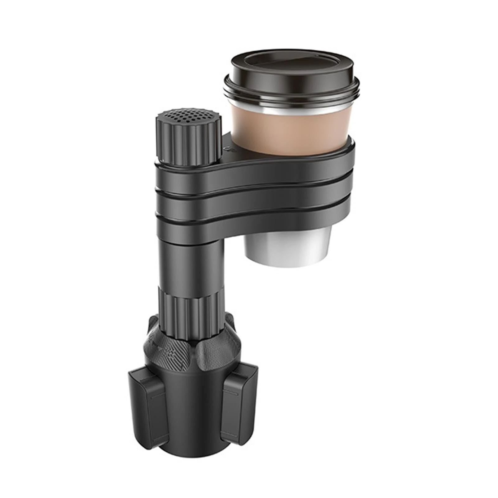 3 in 1 Car Cup Holder Expander Multifunctional Car Central Control Cup Holder Beverage Holder 360 Degree Rotation for Auto Automotive Truck RV — view 3