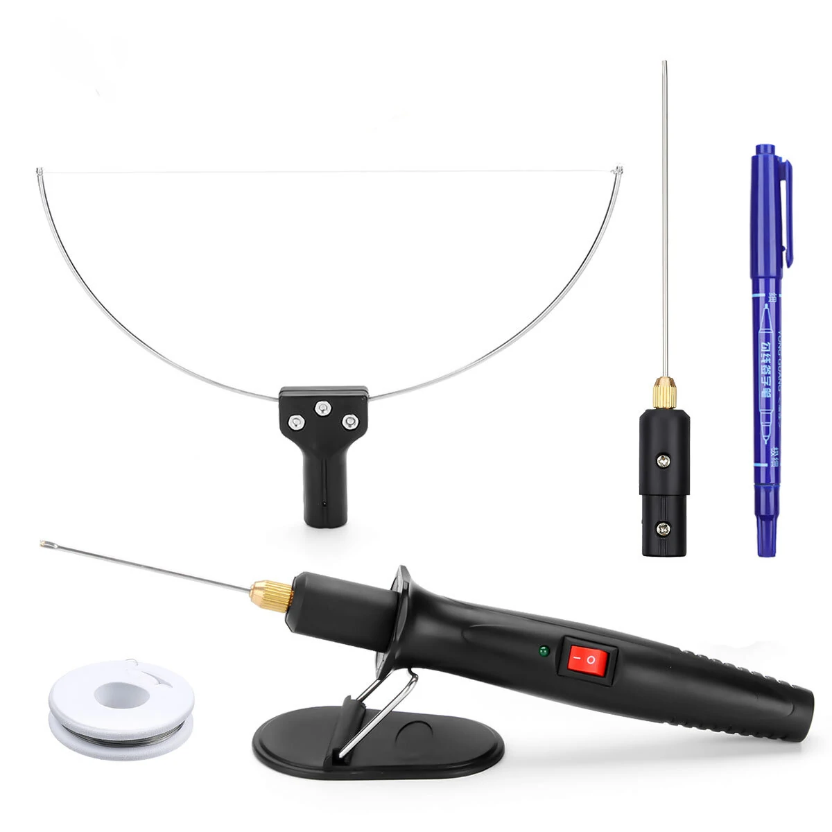 3-in-1 Foam Cutter Cutter with Indicator Light Electric Cutting Machine Pen Tools Kit GOCHANGE Foam Cutter Styrofoam Cutter with 3 Interchangeable Pins — view 11
