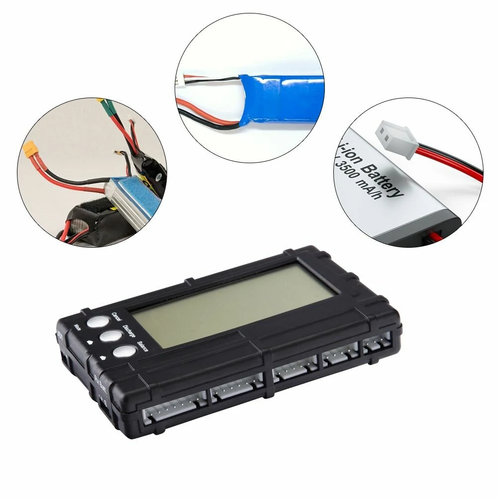 3 in 1 LCD RC Battery Discharger Balancer Meter Tester for 2-6S Lipo Li-Fe Battery Battery Voltage Meter Li-Polymer/Li-Fe 2-6 Cell — view 2