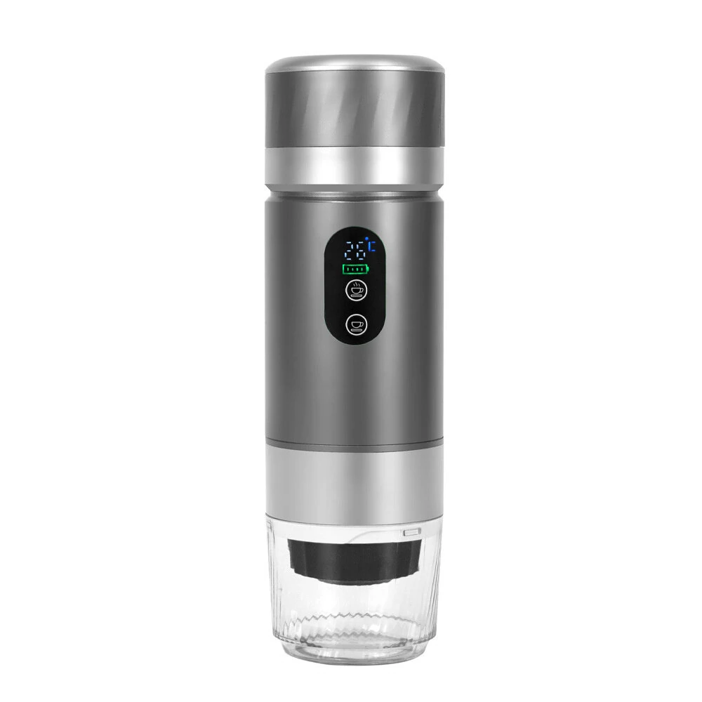 3-In-1 Portable Wireless Electric Espresso Coffee Maker Coffee Machine With Smart Digital Display Suitable For RV, Hiking, Office — Pricio