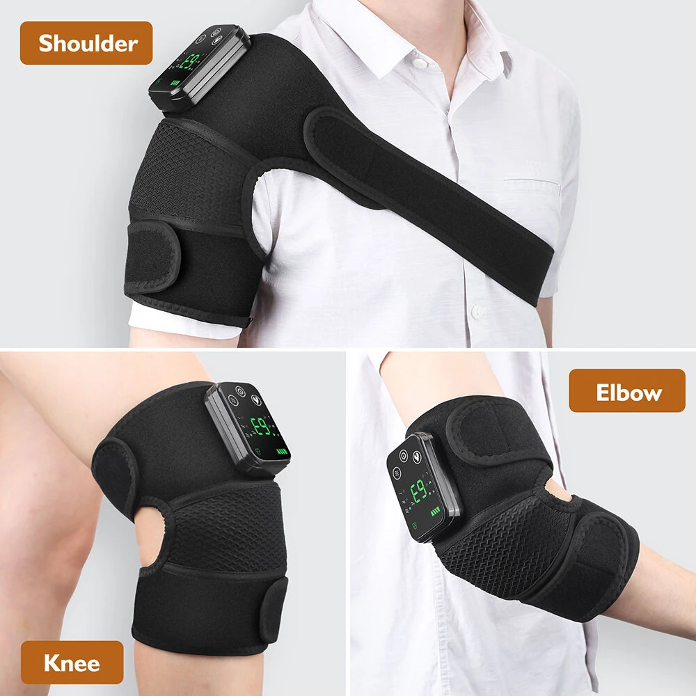3 IN 1 Vibration Button Controller Heating Vibration Knee Pad Shoulder Pad Elbow Pad Intelligent Temperature Control Vibration Massage Moxibustion Hot Compress Instrument — view 4
