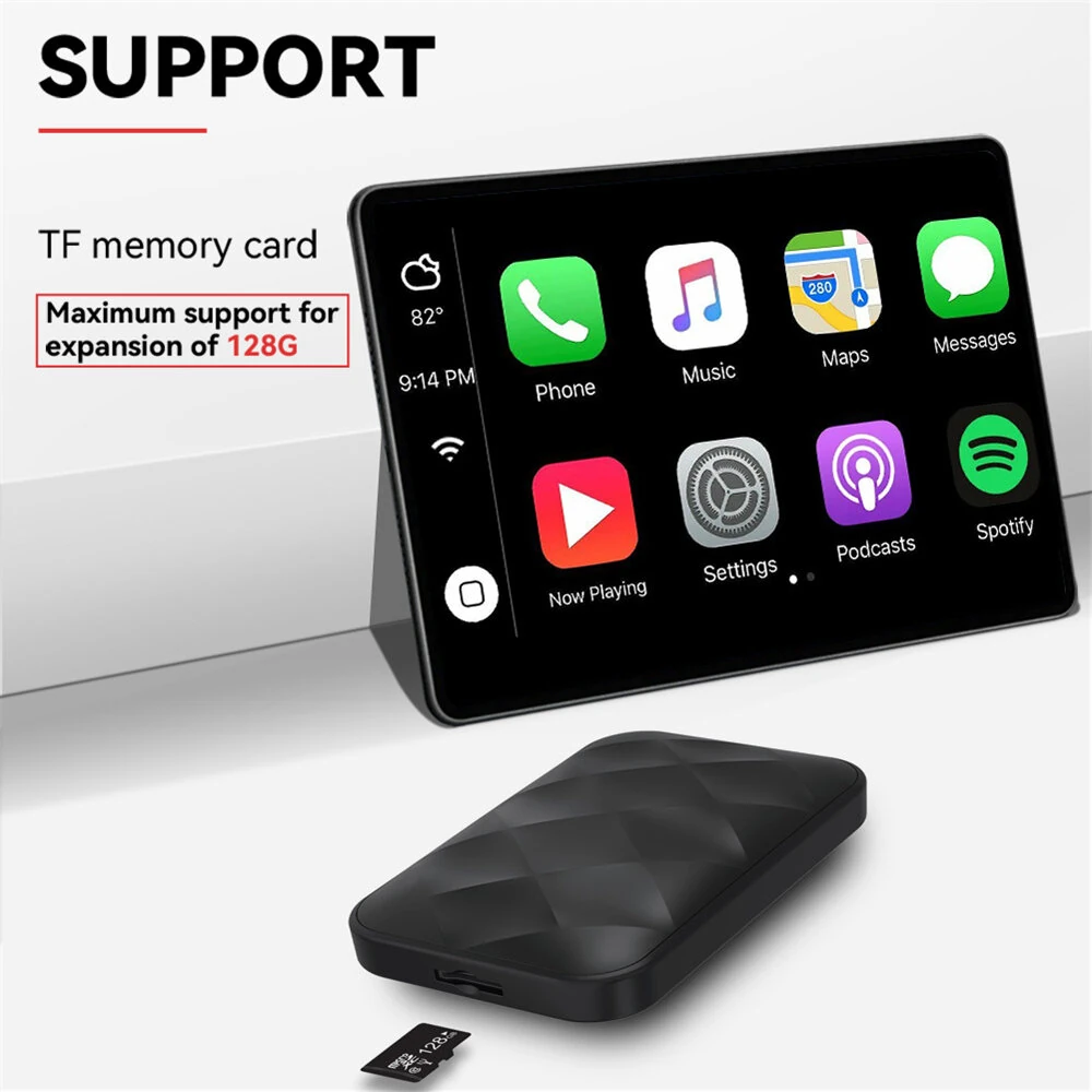 3-IN-1 Wireless Android14 Carplay Android Auto Adapter Upgrade Plug&Play For Youtube Netflix Dongle Wireless Car AI TV BOX — view 5