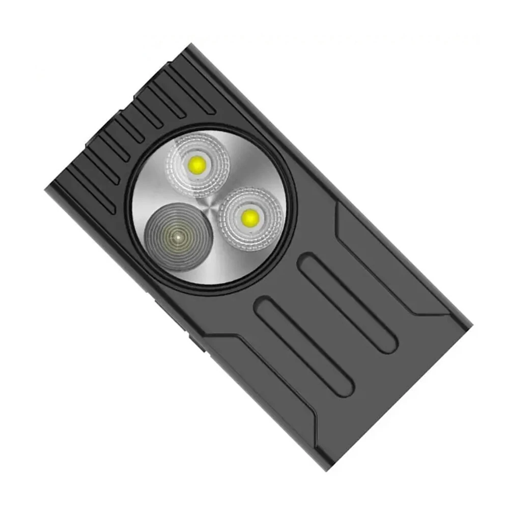 3*LED Powerful EDC Flashlight Portable Mini Clip-on Light USB Rechargeable Pocket-Sized With Clip Design Magnetic Multiple Lighting Modes For Outdoor Hiking — view 2