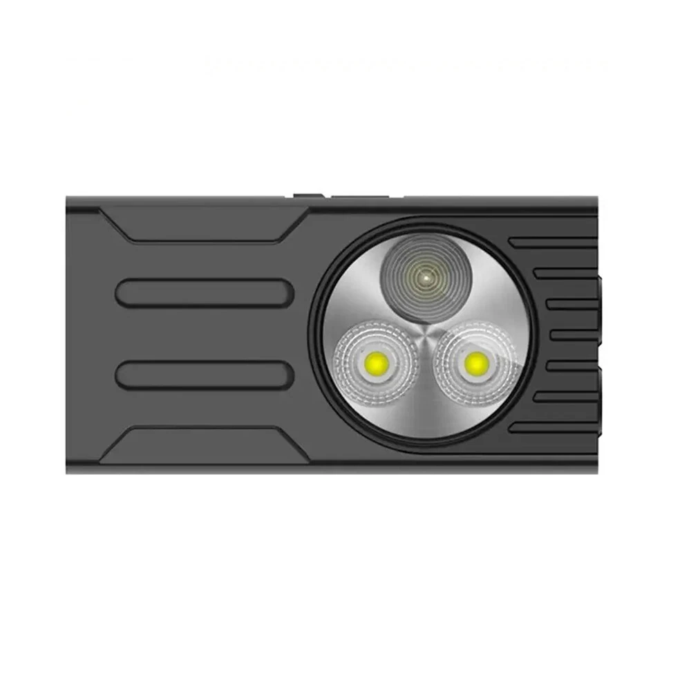 3*LED Powerful EDC Flashlight Portable Mini Clip-on Light USB Rechargeable Pocket-Sized With Clip Design Magnetic Multiple Lighting Modes For Outdoor Hiking — view 3