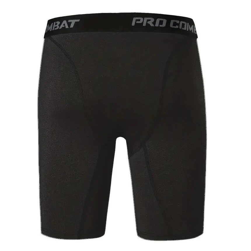 3 Pack Running Shorts Gym Workout Athletic Training Compression Underwear Cool Quick Dry Men's Underwear Long Leg Boxer Shorts — view 8
