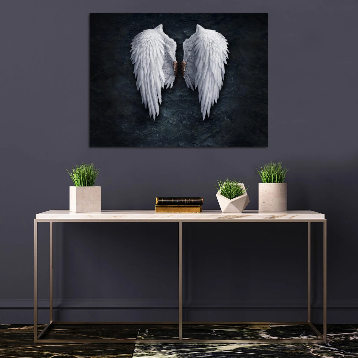 30*40 cm Angel's Wings Wall Hanging Painting Living Room Background Home Living Bedroom Decoration Drawing — view 6
