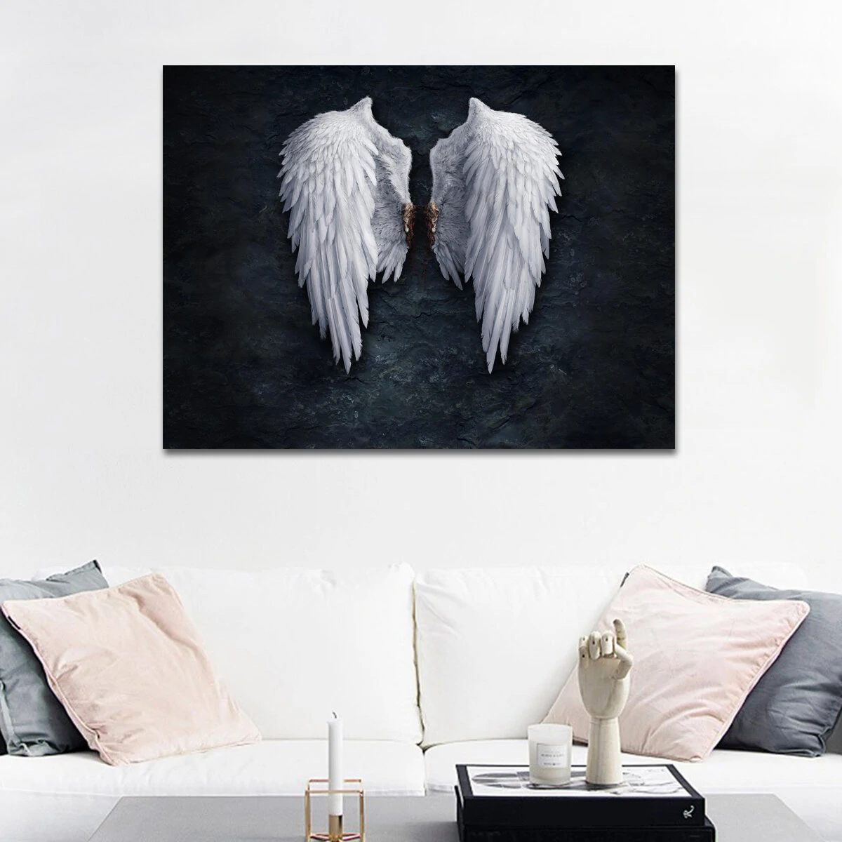 30*40 cm Angel's Wings Wall Hanging Painting Living Room Background Home Living Bedroom Decoration Drawing — view 7