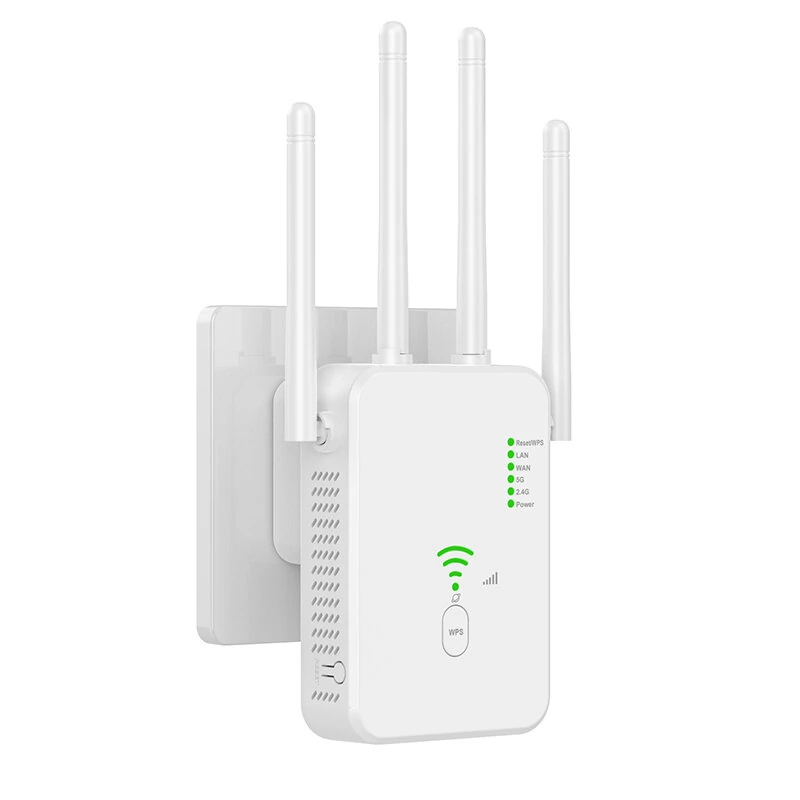 300Mbps 1200Mbps Wireless WiFi Repeater Wifi Signal Booster 2.4G/5G Dual-Band WiFi Extender 802.11ac Gigabit WiFi Amplifier WPS Router — view 3