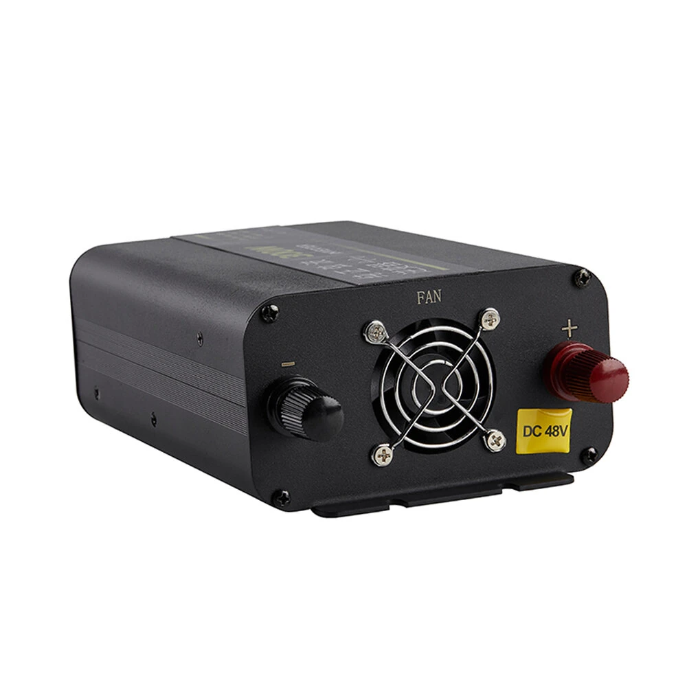 300W Pure Sine Wave Power Inverter 12V 24V to 220V AC Aluminum Alloy Case with Cooling Fan Remote Control High Efficiency 90% for Car RV Solar Overload Short Circuit Protection — view 5