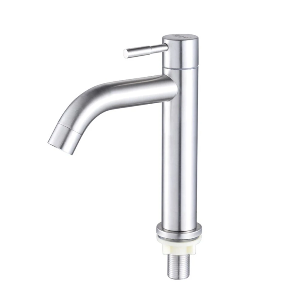304 Stainless Modern Bathroom Sink Basin Faucet — view 2