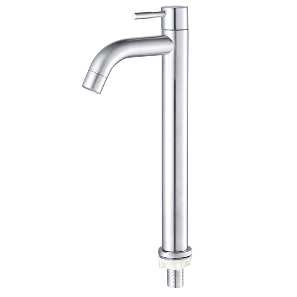 304 Stainless Modern Bathroom Sink Basin Faucet — view 5