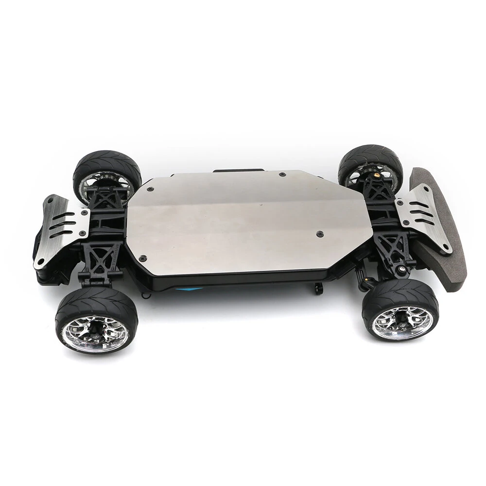 304 Stainless Steel Chassis Front And Rear Guards Scratch-Resistant And Anti-Scratch Plates for 1/10 TAMIYA TT02 RC Car Parts — view 3