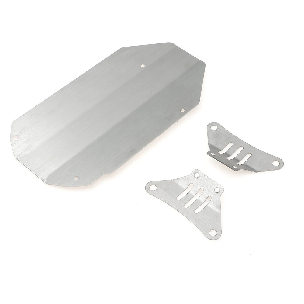 304 Stainless Steel Chassis Front And Rear Guards Scratch-Resistant And Anti-Scratch Plates for 1/10 TAMIYA TT02 RC Car Parts — view 6