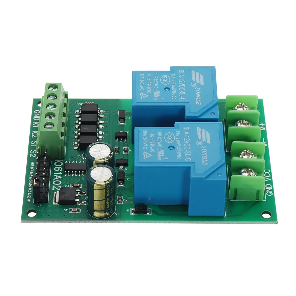 30A 12V 24V DC Motor Controller Relay Board Forward Reverse Control Limit Start Stop Switch for Garage Door Crane Elevator — view 5