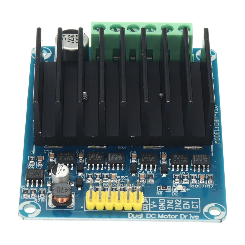 30A DC 5V-12V Dual Channel H Bridge Motor Driver Module Bread Board Controller DHB-01A DC Motor Driver Board — Pricio