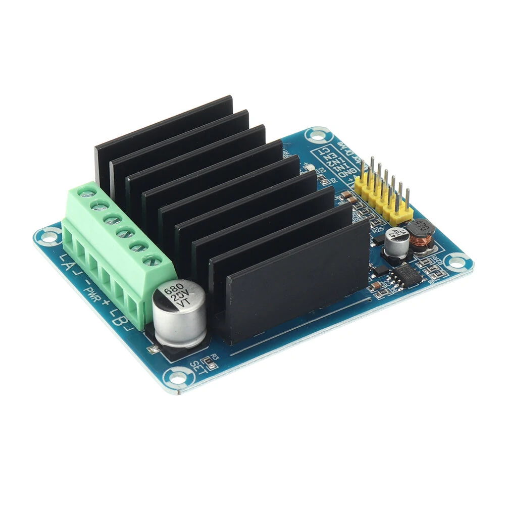 30A DC 5V-12V Dual Channel H Bridge Motor Driver Module Bread Board Controller DHB-01A DC Motor Driver Board — view 6