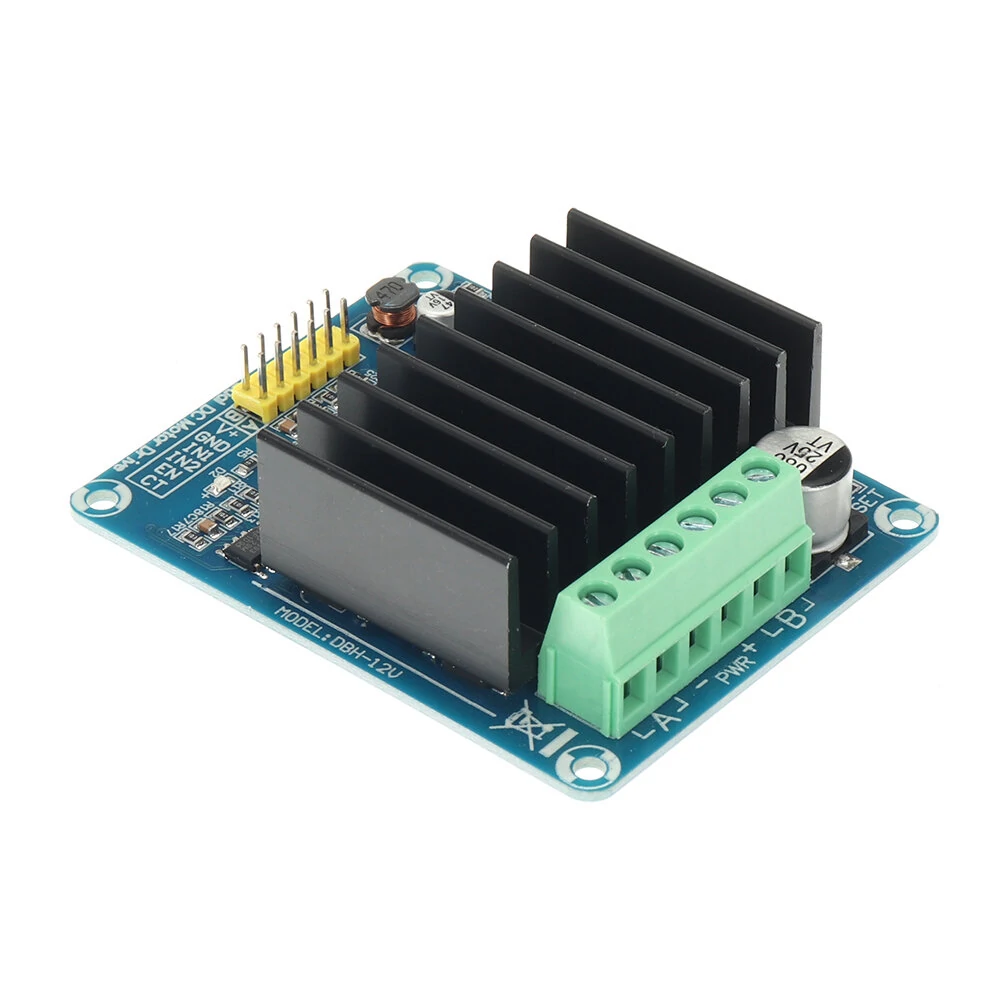 30A DC 5V-12V Dual Channel H Bridge Motor Driver Module Bread Board Controller DHB-01A DC Motor Driver Board — view 8