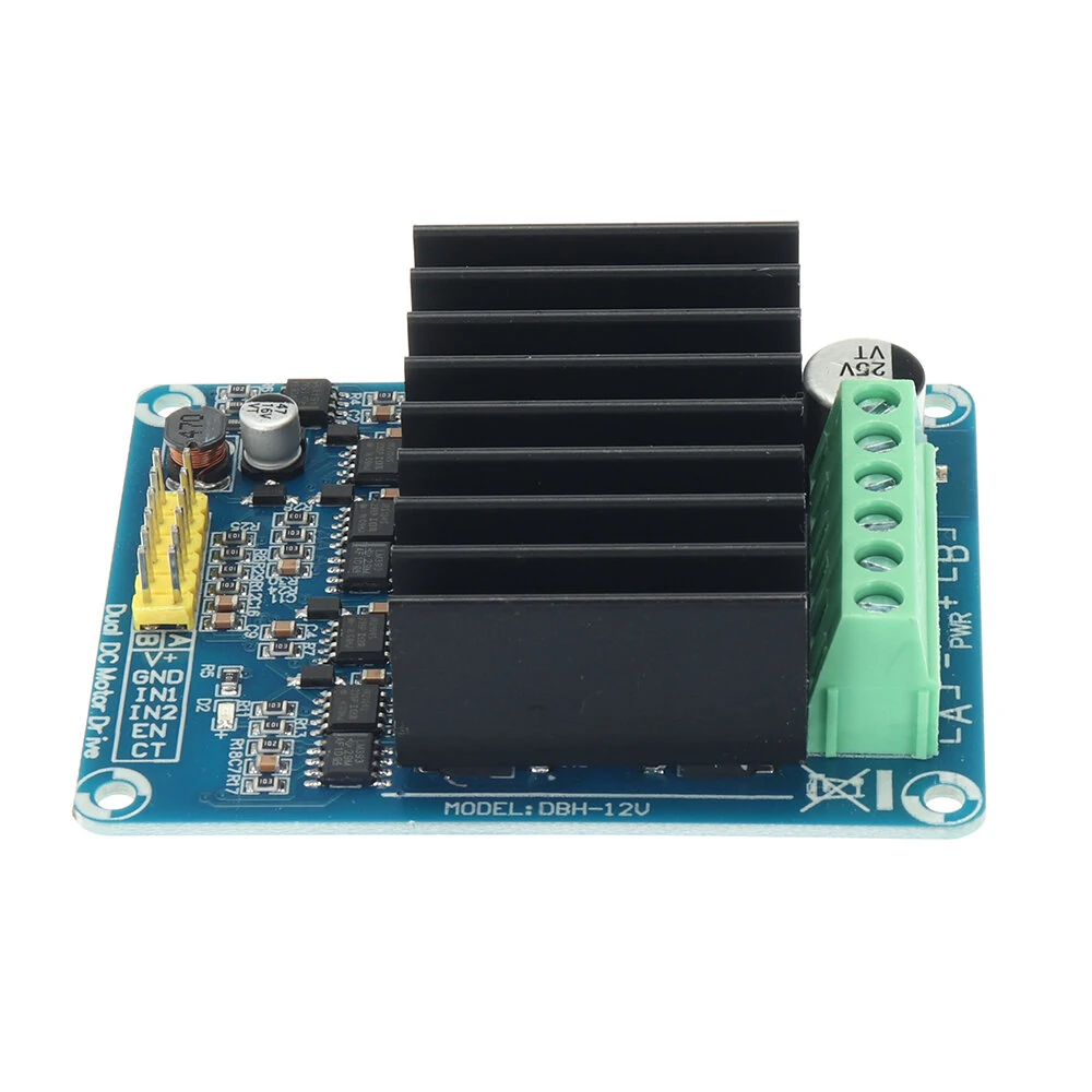 30A DC 5V-12V Dual Channel H Bridge Motor Driver Module Bread Board Controller DHB-01A DC Motor Driver Board — view 9