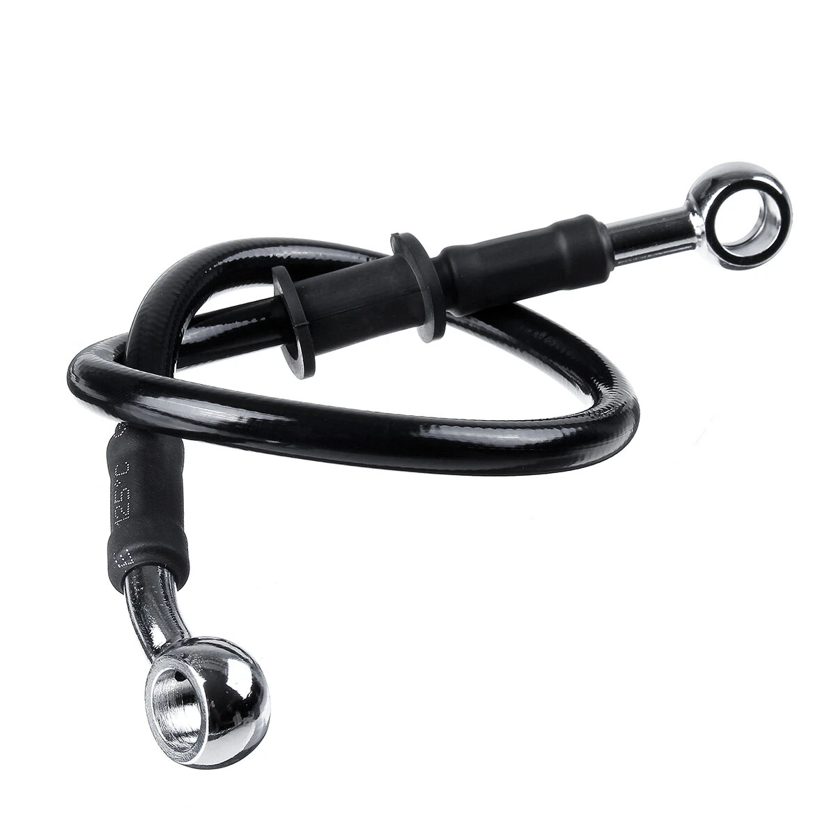 30cm-220cm Motorcycle Bike Braided Brake Clutch Oil Hoses Line Pipe Cable Black — view 6