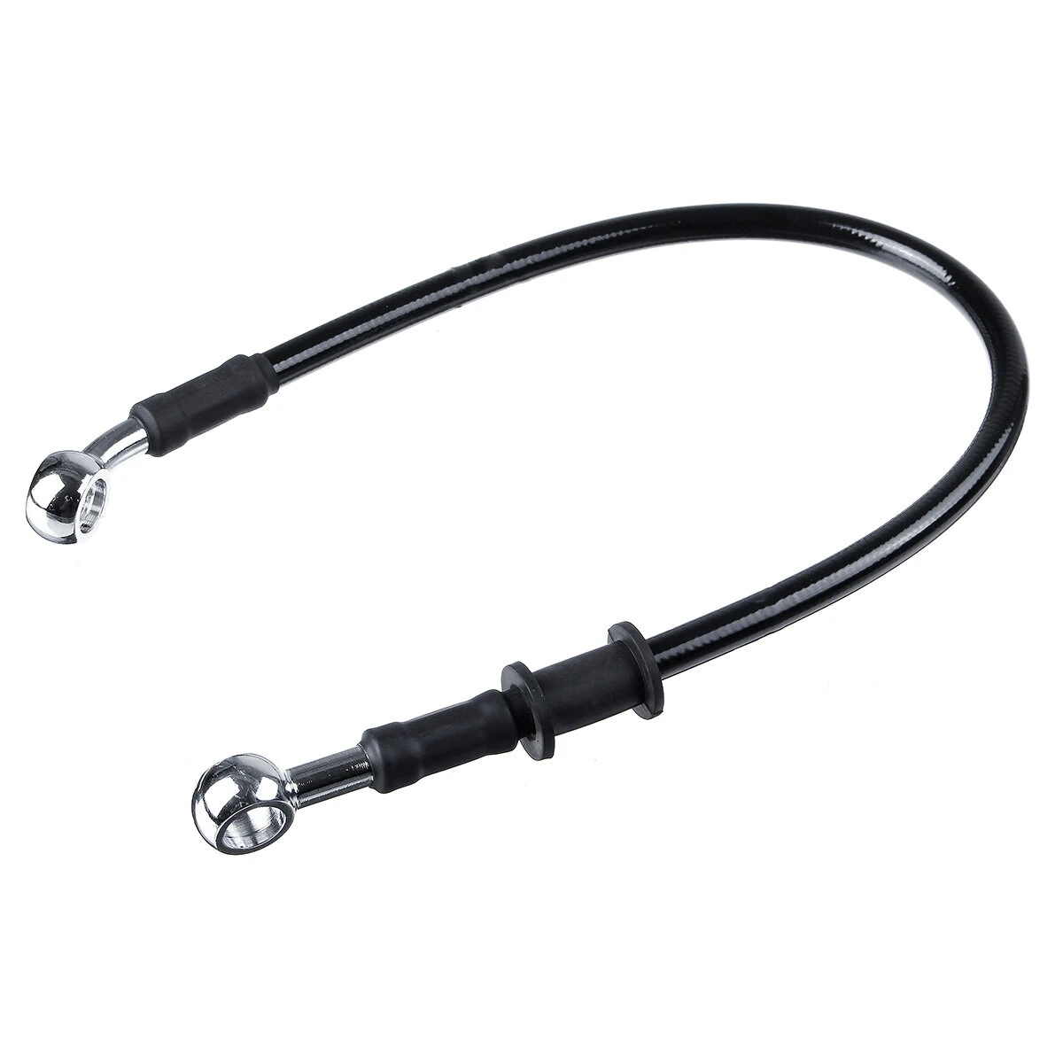 30cm-220cm Motorcycle Bike Braided Brake Clutch Oil Hoses Line Pipe Cable Black — view 7