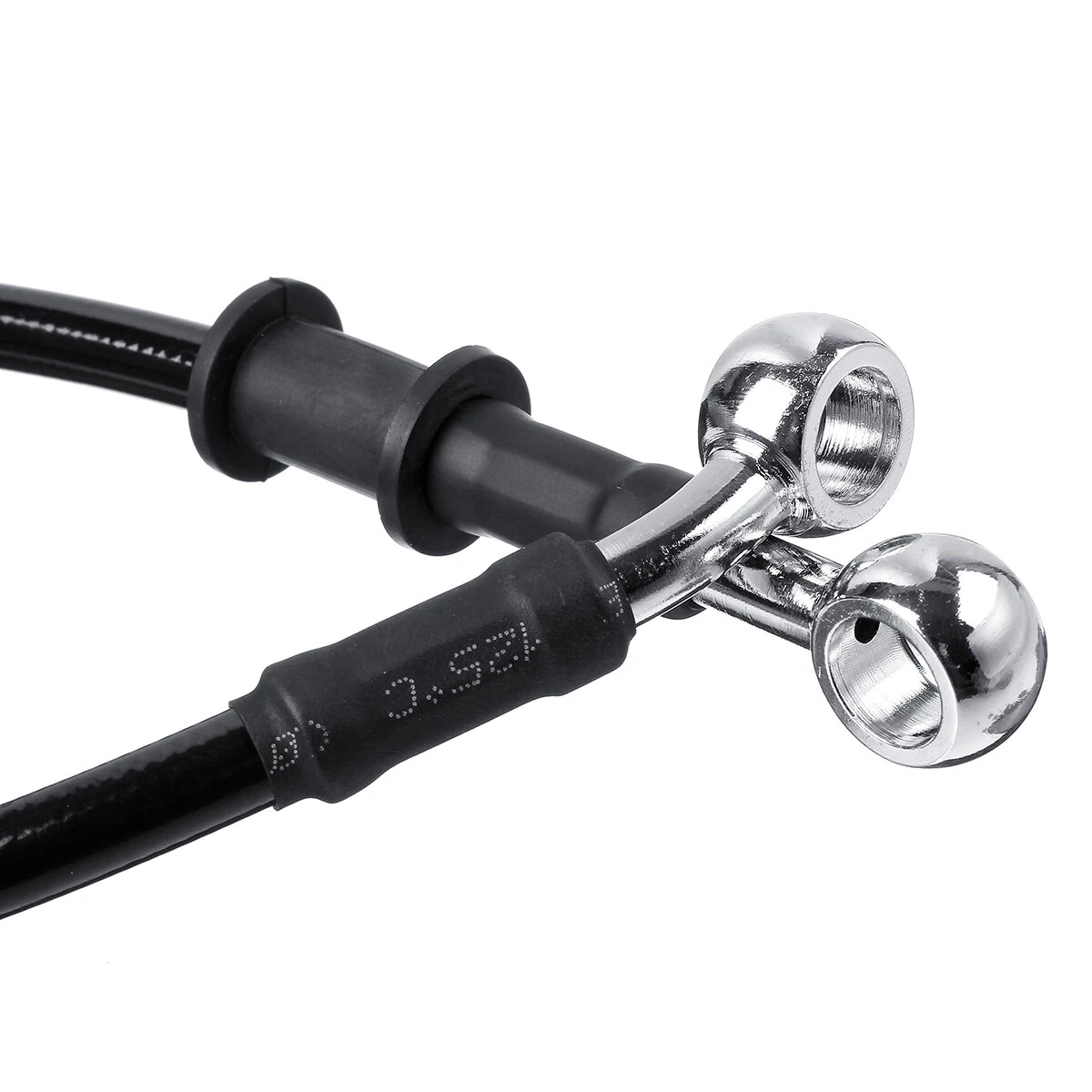 30cm-220cm Motorcycle Bike Braided Brake Clutch Oil Hoses Line Pipe Cable Black — view 8