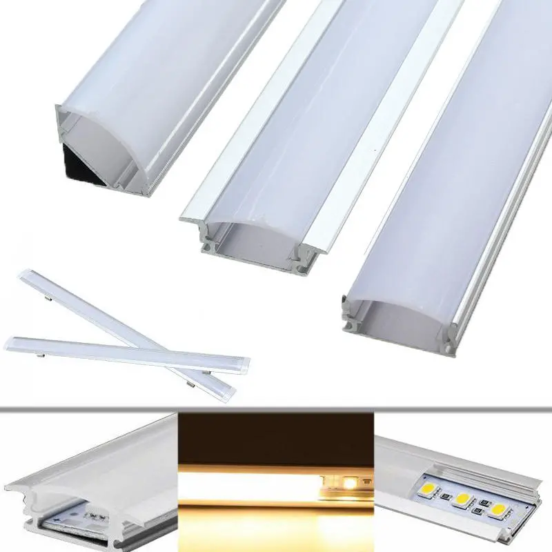 30CM Aluminum Channel Holder For LED Rigid Strip Light Bar Under Cabinet Lamp — image 1