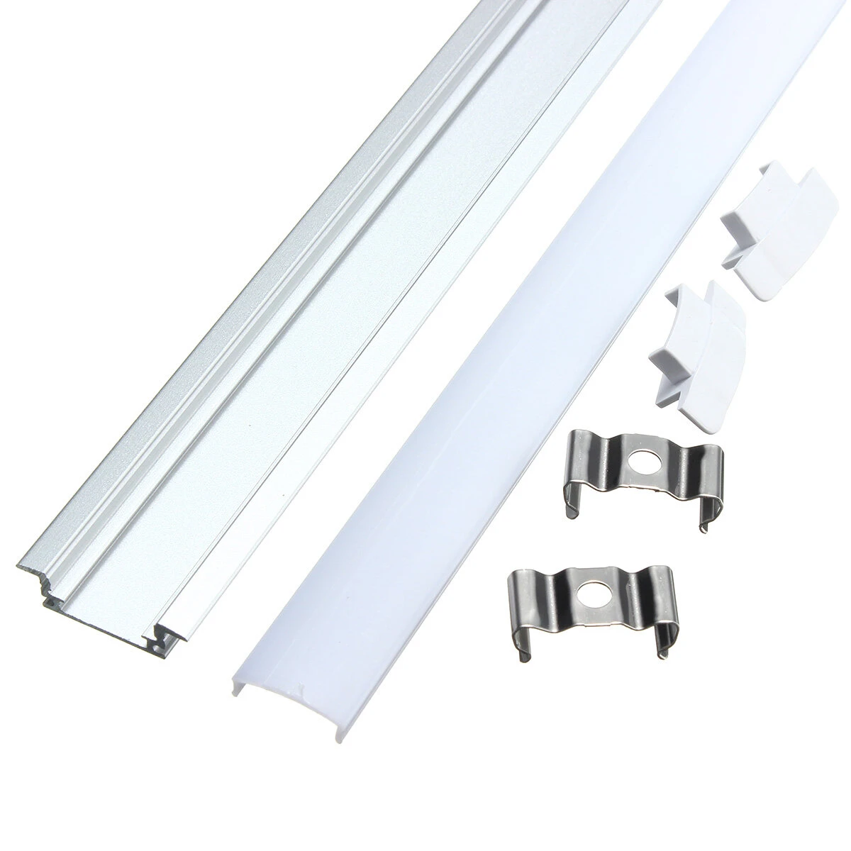 30CM Aluminum Channel Holder For LED Rigid Strip Light Bar Under Cabinet Lamp — view 4