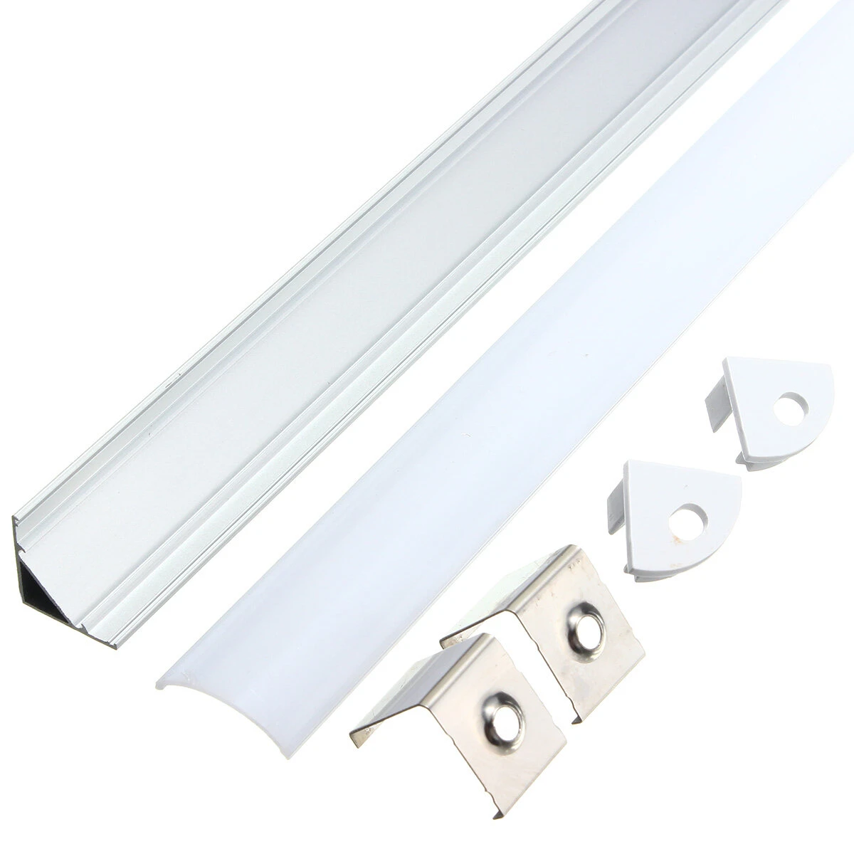 30CM Aluminum Channel Holder For LED Rigid Strip Light Bar Under Cabinet Lamp — view 6