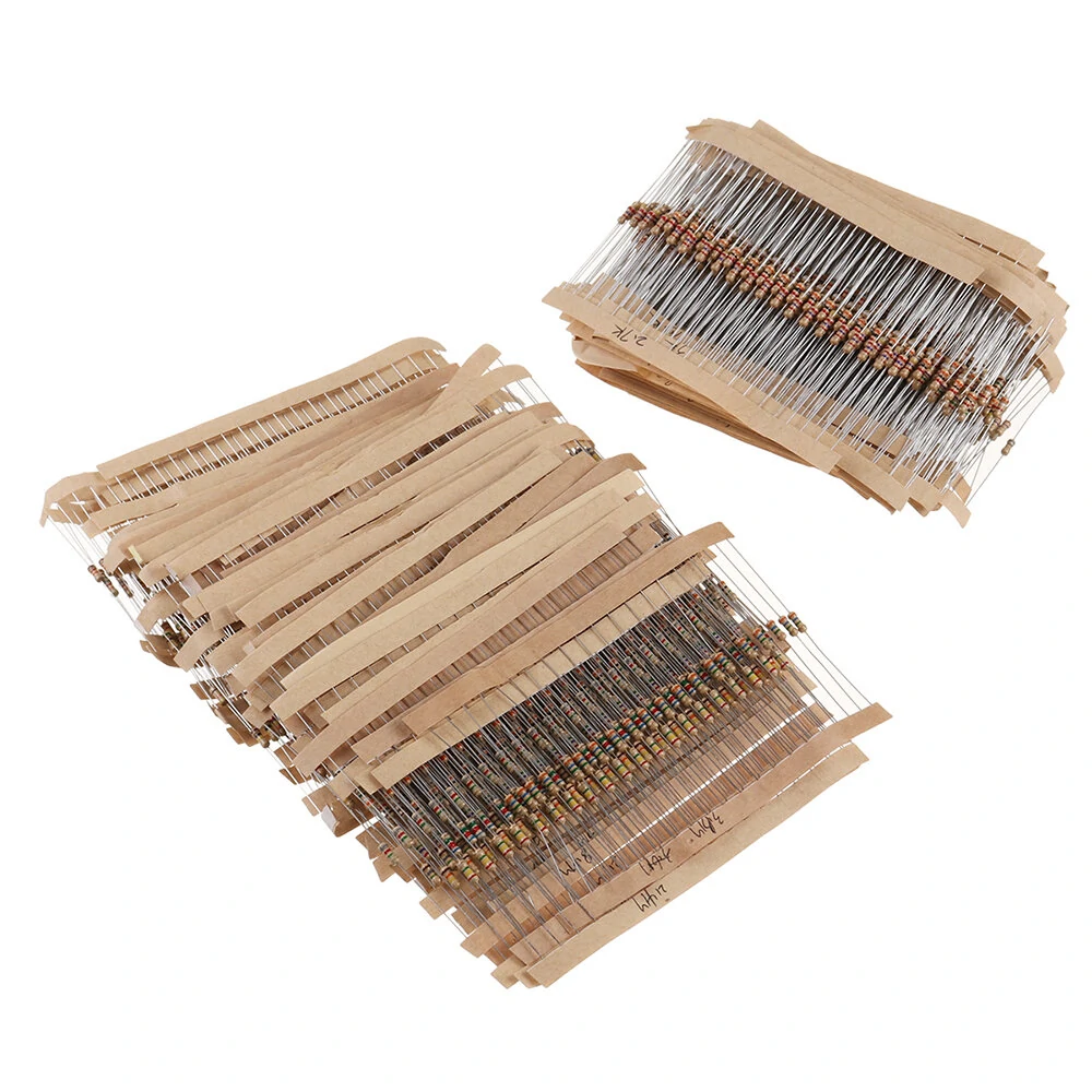 3120pcs 156 Values 1 -10M Ohm 1/4W 5% Carbon Film Resistors Assortment Kit Electronic Components — view 3