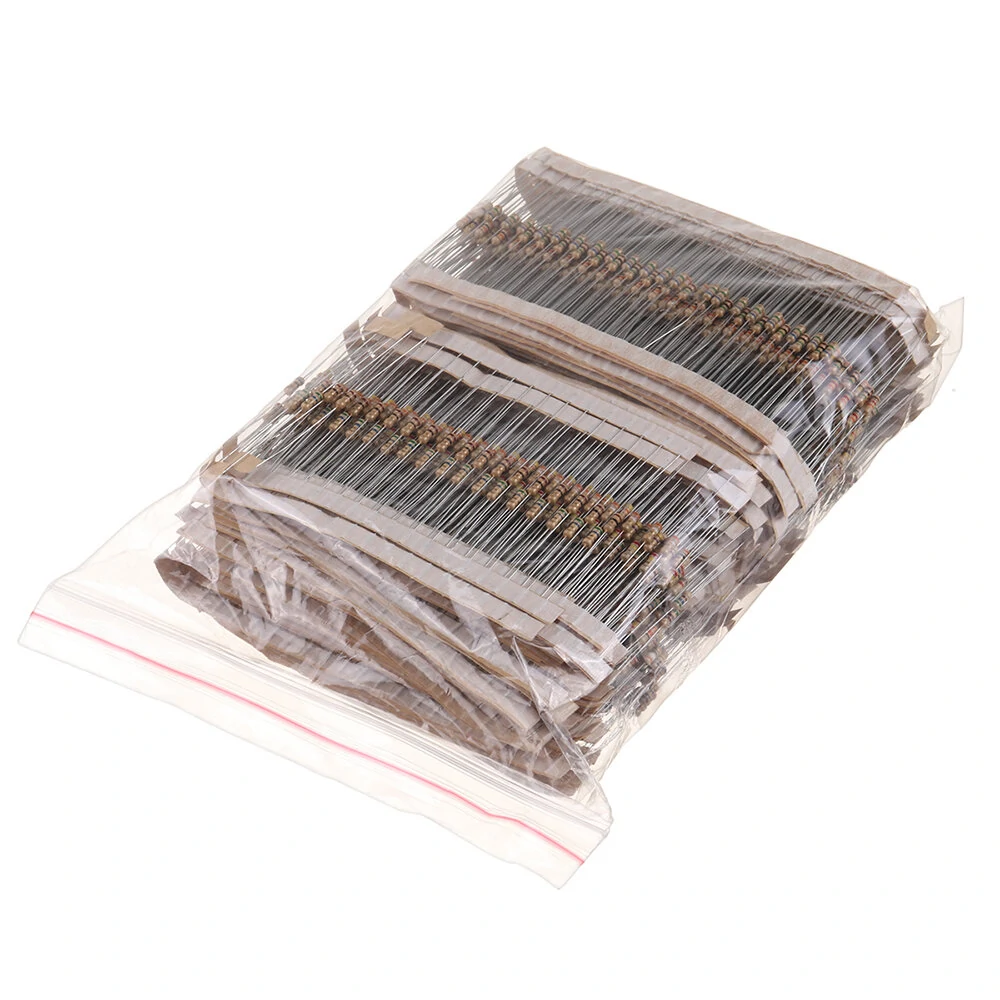 3120pcs 156 Values 1 -10M Ohm 1/4W 5% Carbon Film Resistors Assortment Kit Electronic Components — view 5
