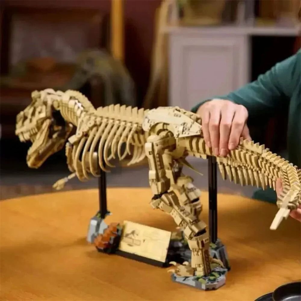 3145PCS MOC Dinosaur Fossil Skeleton Assembly Building Block Kit Desktop Ornaments Children's Toys — view 5